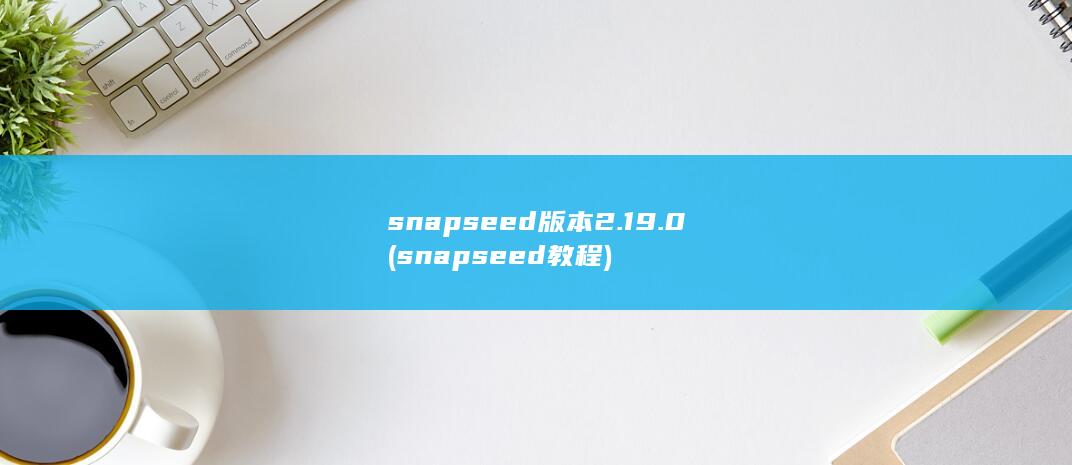snapseed版本2.19.0 (snapseed教程) 第1张