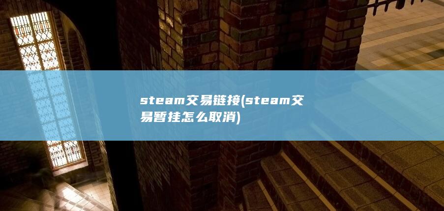 steam交易链接 (steam交易暂挂怎么取消)