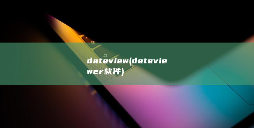 dataview (dataviewer软件) 第1张
