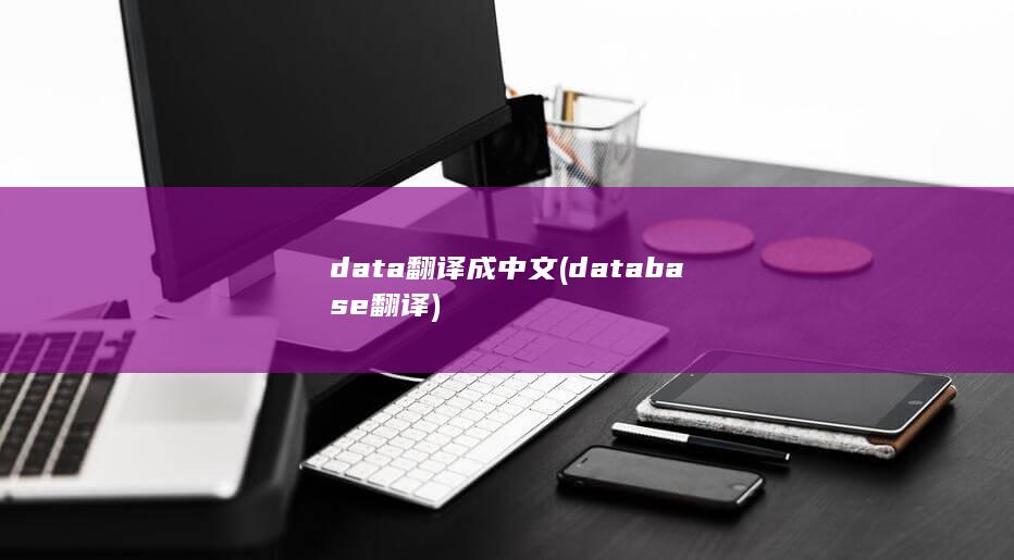 data翻译成中文 (database翻译)