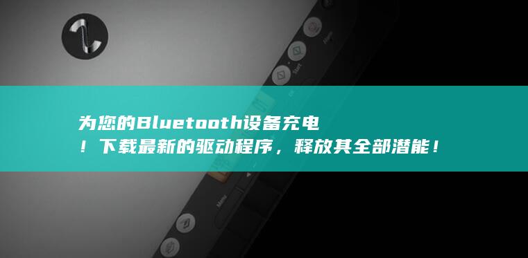 为您的 Bluetooth 设备充电！下载最新的驱动程序，释放其全部潜能！ (为您的账户创建密码)