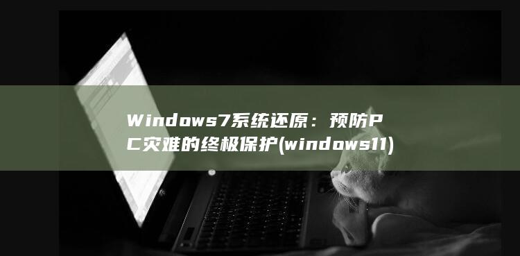 Windows 7 系统还原：预防 PC 灾难的终极保护 (windows 11)